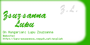 zsuzsanna lupu business card